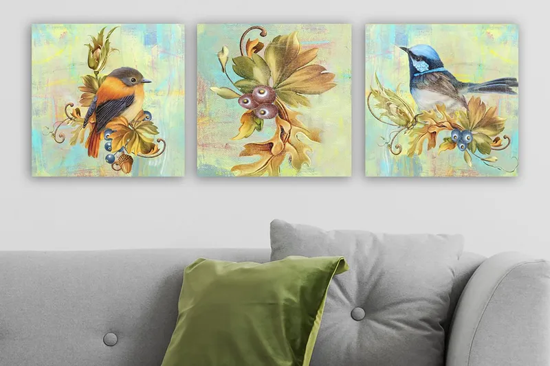 Canvastavla VP Spain 3-pack Flerfärgad - 30x30 cm - Inredning - Tavlor & posters - Canvastavla