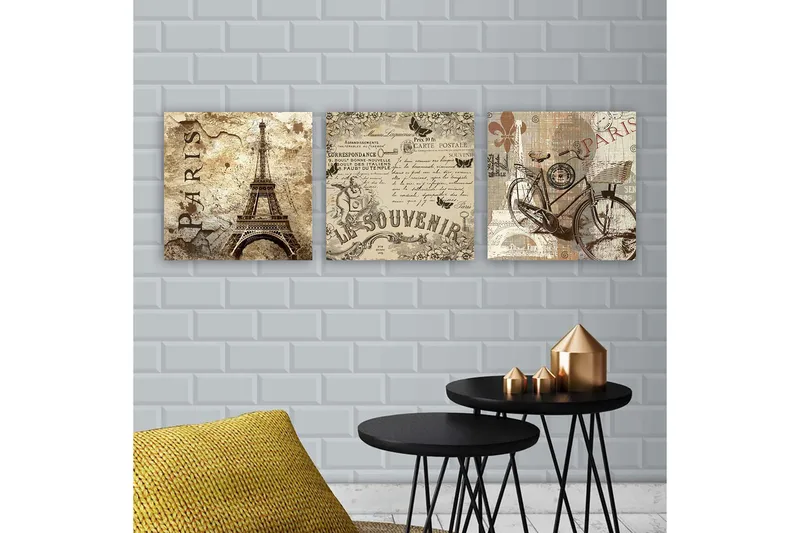 Canvastavla VP Spain 3-pack Flerfärgad - 30x30 cm - Inredning - Tavlor & posters - Canvastavla