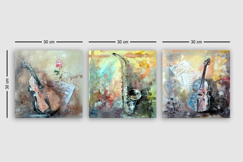 Canvastavla VP Spain 3-pack Flerfärgad - 30x30 cm - Inredning - Tavlor & posters - Canvastavla