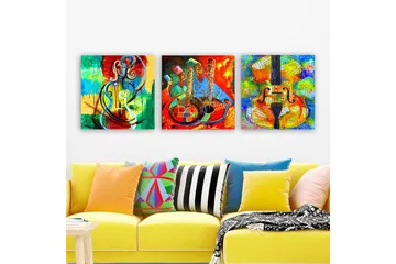 Canvastavla VP Spain 3-pack Flerfärgad - 30x30 cm - Inredning - Tavlor & posters - Canvastavla