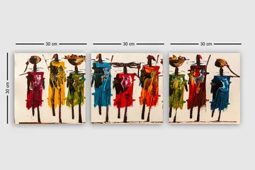 Canvastavla VP Spain 3-pack Flerfärgad - 30x30 cm - Inredning - Tavlor & posters - Canvastavla