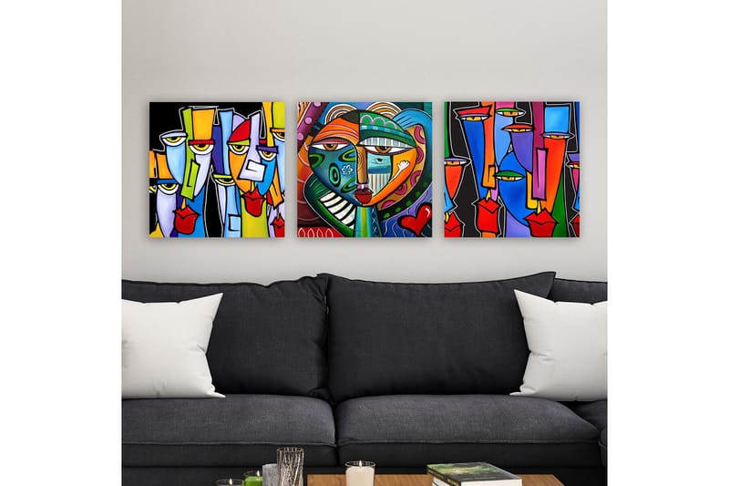 Canvastavla VP Spain 3-pack Flerfärgad - 30x30 cm - Inredning - Tavlor & posters - Canvastavla