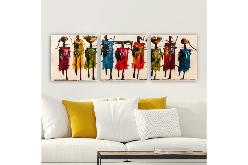 Canvastavla VP Spain 3-pack Flerfärgad - 30x30 cm - Inredning - Tavlor & posters - Canvastavla