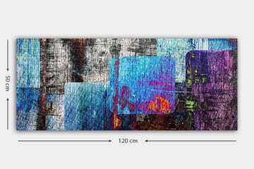 Canvastavla YTY Abstract & Fractals Flerfärgad - 120x50 cm - Inredning - Tavlor & posters - Canvastavla