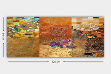 Canvastavla YTY Abstract & Fractals Flerfärgad - 120x50 cm - Inredning - Tavlor & posters - Canvastavla