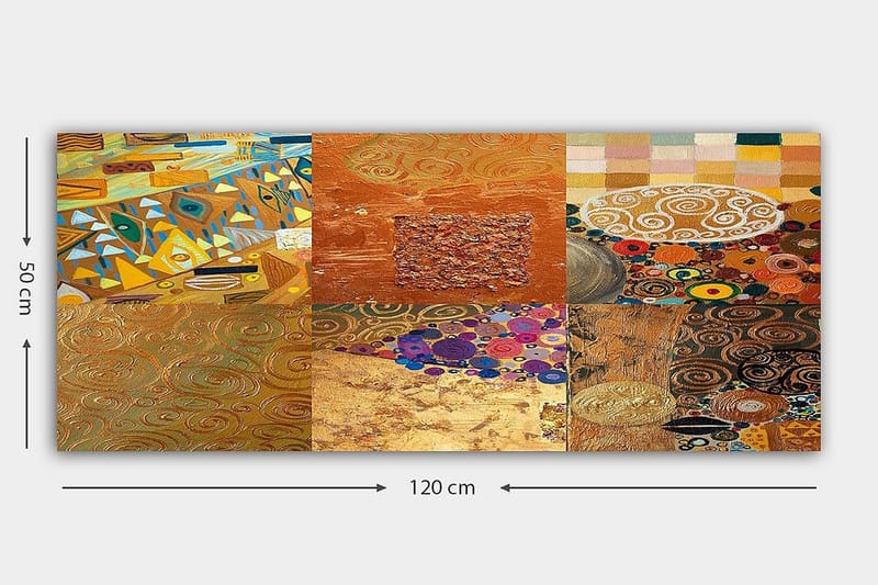 Canvastavla YTY Abstract & Fractals Flerfärgad - 120x50 cm - Inredning - Tavlor & posters - Canvastavla