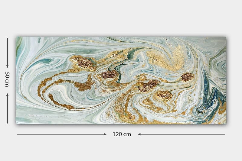 Canvastavla YTY Abstract & Fractals Flerfärgad - 120x50 cm - Inredning - Tavlor & posters - Canvastavla