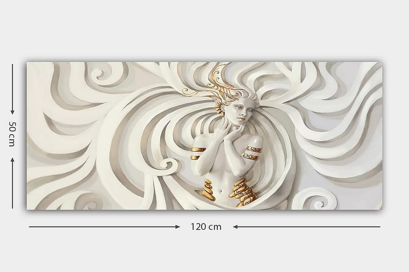 Canvastavla YTY Abstract & Fractals Flerfärgad - 120x50 cm - Inredning - Tavlor & posters - Canvastavla