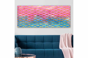 Canvastavla YTY Abstract & Fractals Flerfärgad - 120x50 cm - Inredning - Tavlor & posters - Canvastavla