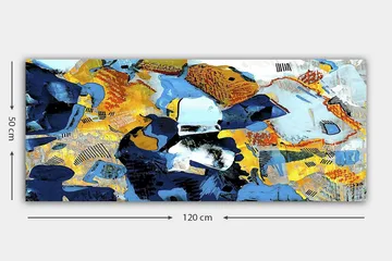 Canvastavla YTY Abstract & Fractals Flerfärgad - 120x50 cm - Inredning - Tavlor & posters - Canvastavla