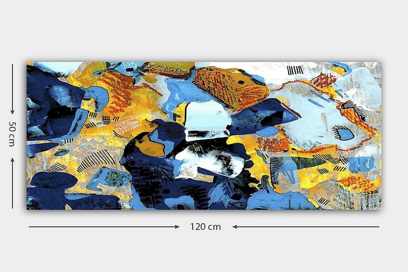 Canvastavla YTY Abstract & Fractals Flerfärgad - 120x50 cm - Inredning - Tavlor & posters - Canvastavla