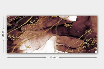 Canvastavla YTY Abstract & Fractals Flerfärgad - 120x50 cm - Inredning - Tavlor & posters - Canvastavla