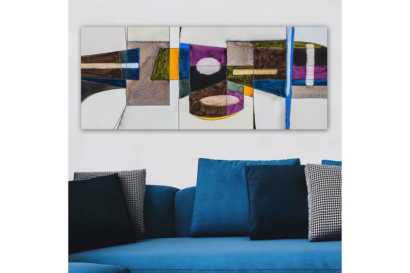 Canvastavla YTY Abstract & Fractals Flerfärgad - 120x50 cm - Inredning - Tavlor & posters - Canvastavla