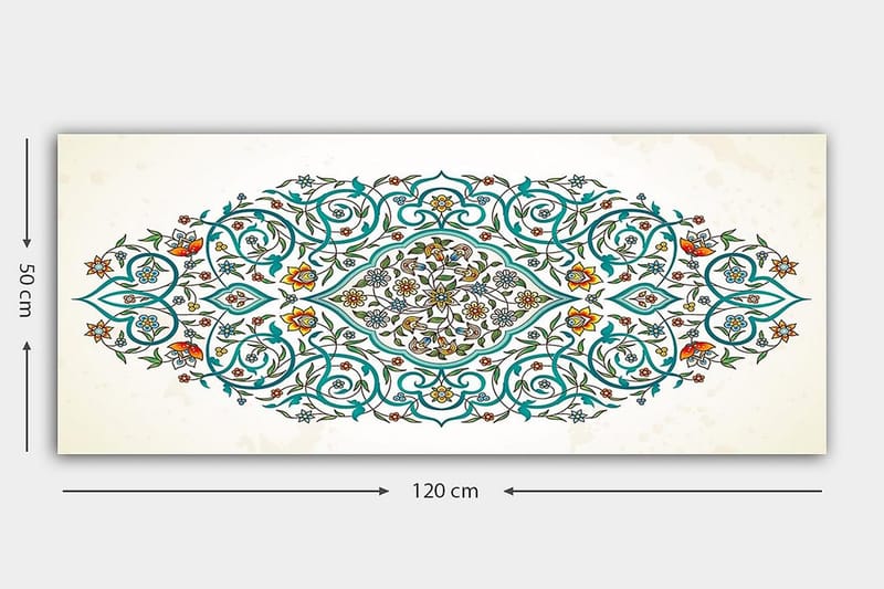 Canvastavla YTY Abstract & Fractals Flerfärgad - 120x50 cm - Inredning - Tavlor & posters - Canvastavla