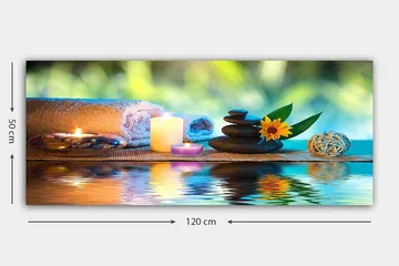 Canvastavla YTY Abstract & Fractals Flerfärgad - 120x50 cm - Inredning - Tavlor & posters - Canvastavla