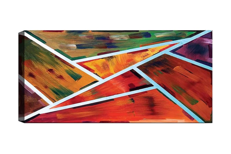 Canvastavla YTY Abstract & Fractals Flerfärgad - 120x50 cm - Inredning - Tavlor & posters - Canvastavla