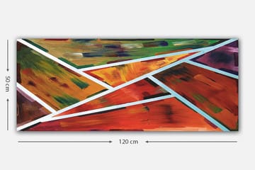 Canvastavla YTY Abstract & Fractals Flerfärgad - 120x50 cm - Inredning - Tavlor & posters - Canvastavla