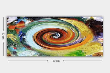 Canvastavla YTY Abstract & Fractals Flerfärgad - 120x50 cm - Inredning - Tavlor & posters - Canvastavla