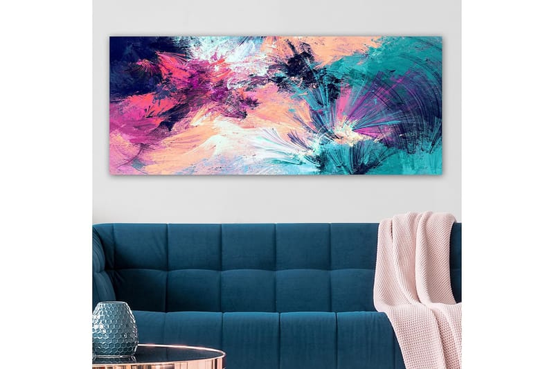 Canvastavla YTY Abstract & Fractals Flerfärgad - 120x50 cm - Inredning - Tavlor & posters - Canvastavla