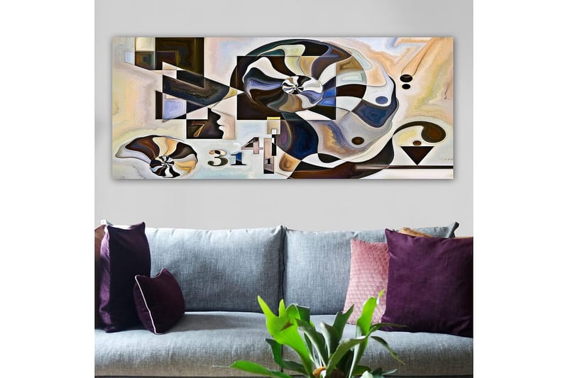 Canvastavla YTY Abstract & Fractals Flerfärgad - 120x50 cm - Inredning - Tavlor & posters - Canvastavla