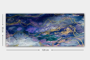 Canvastavla YTY Abstract & Fractals Flerfärgad - 120x50 cm - Inredning - Tavlor & posters - Canvastavla