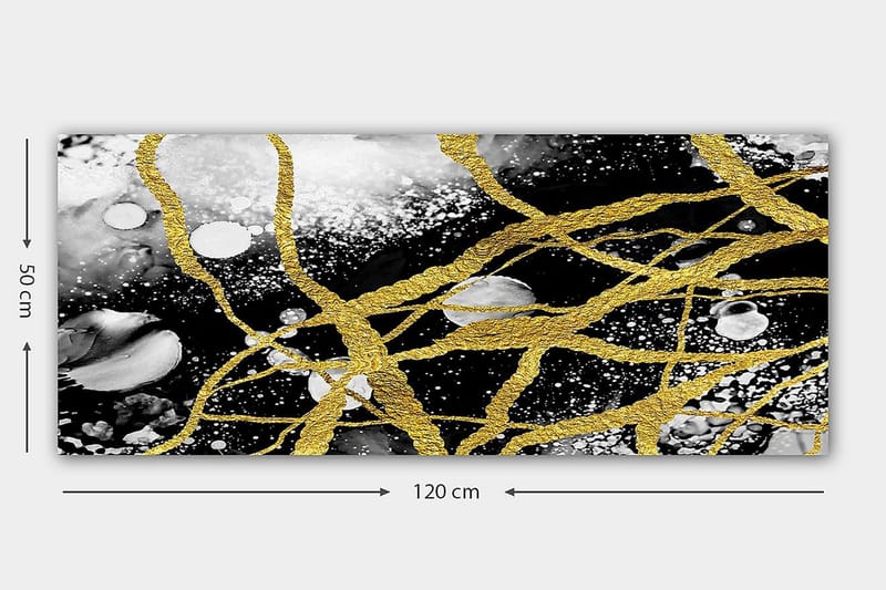 Canvastavla YTY Abstract & Fractals Flerfärgad - 120x50 cm - Inredning - Tavlor & posters - Canvastavla