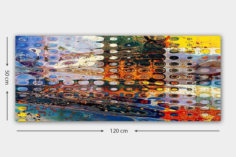 Canvastavla YTY Abstract & Fractals Flerfärgad - 120x50 cm - Inredning - Tavlor & posters - Canvastavla