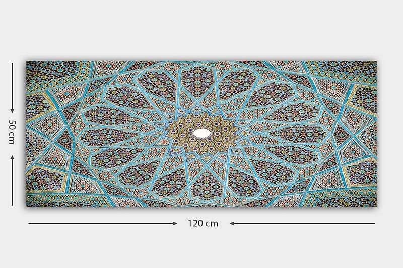 Canvastavla YTY Abstract & Fractals Flerfärgad - 120x50 cm - Inredning - Tavlor & posters - Canvastavla