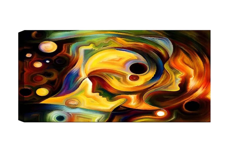 Canvastavla YTY Abstract & Fractals Flerfärgad - 120x50 cm - Inredning - Tavlor & posters - Canvastavla