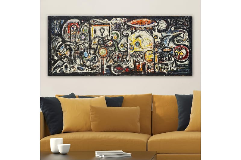 Canvastavla YTY Abstract & Fractals Flerfärgad - 120x50 cm - Inredning - Tavlor & posters - Canvastavla