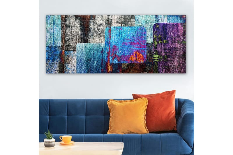 Canvastavla YTY Abstract & Fractals Flerfärgad - 120x50 cm - Inredning - Tavlor & posters - Canvastavla