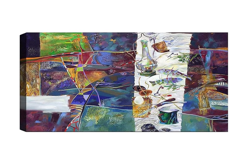 Canvastavla YTY Abstract & Fractals Flerfärgad - 120x50 cm - Inredning - Tavlor & posters - Canvastavla