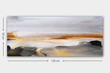 Canvastavla YTY Abstract & Fractals Flerfärgad - 120x50 cm - Inredning - Tavlor & posters - Canvastavla