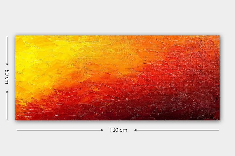 Canvastavla YTY Abstract & Fractals Flerfärgad - 120x50 cm - Inredning - Tavlor & posters - Canvastavla