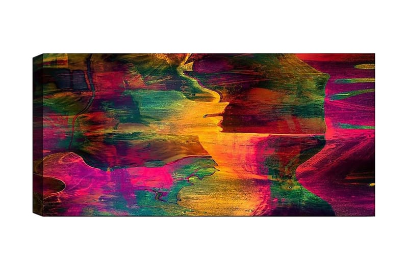 Canvastavla YTY Abstract & Fractals Flerfärgad - 120x50 cm - Inredning - Tavlor & posters - Canvastavla