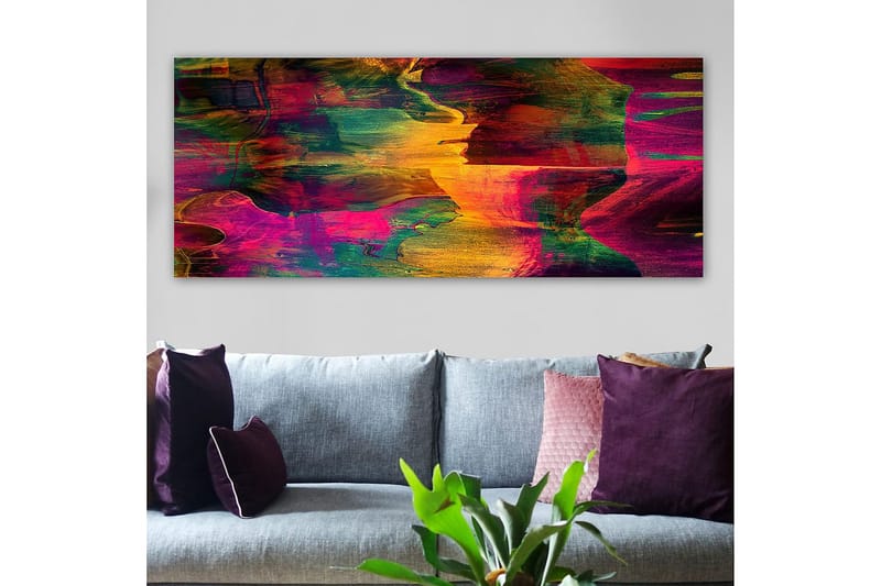 Canvastavla YTY Abstract & Fractals Flerfärgad - 120x50 cm - Inredning - Tavlor & posters - Canvastavla