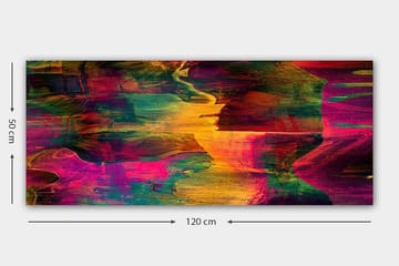 Canvastavla YTY Abstract & Fractals Flerfärgad - 120x50 cm - Inredning - Tavlor & posters - Canvastavla