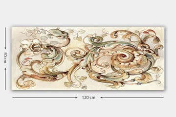 Canvastavla YTY Abstract & Fractals Flerfärgad - 120x50 cm - Inredning - Tavlor & posters - Canvastavla