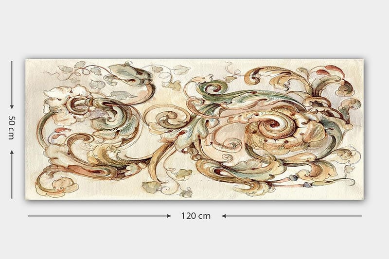 Canvastavla YTY Abstract & Fractals Flerfärgad - 120x50 cm - Inredning - Tavlor & posters - Canvastavla