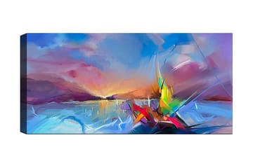 Canvastavla YTY Abstract & Fractals Flerfärgad - 120x50 cm - Inredning - Tavlor & posters - Canvastavla