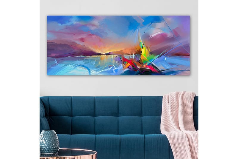 Canvastavla YTY Abstract & Fractals Flerfärgad - 120x50 cm - Inredning - Tavlor & posters - Canvastavla