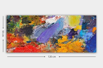 Canvastavla YTY Abstract & Fractals Flerfärgad - 120x50 cm - Inredning - Tavlor & posters - Canvastavla