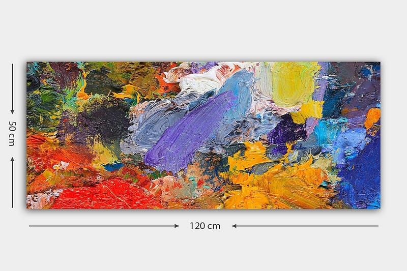 Canvastavla YTY Abstract & Fractals Flerfärgad - 120x50 cm - Canvastavla