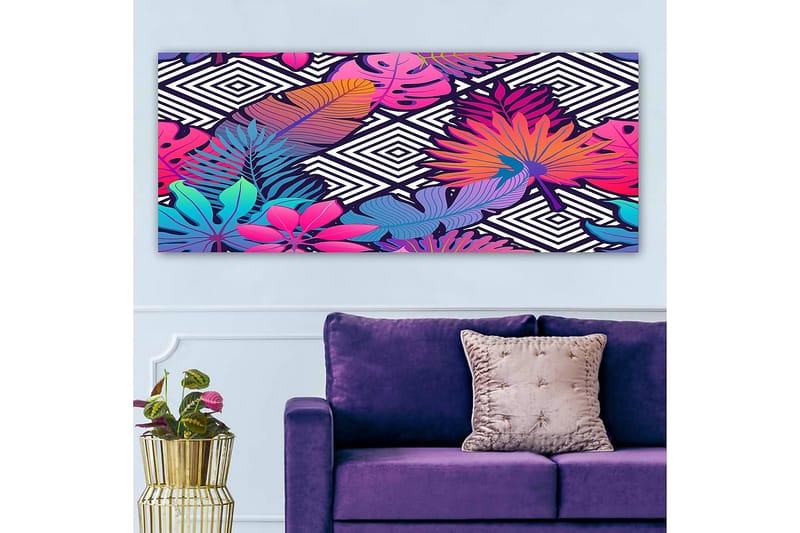 Canvastavla YTY Abstract & Fractals Flerfärgad - 120x50 cm - Inredning - Tavlor & posters - Canvastavla