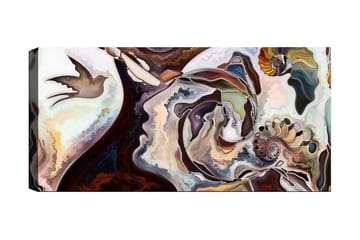 Canvastavla YTY Abstract & Fractals Flerfärgad - 120x50 cm - Inredning - Tavlor & posters - Canvastavla