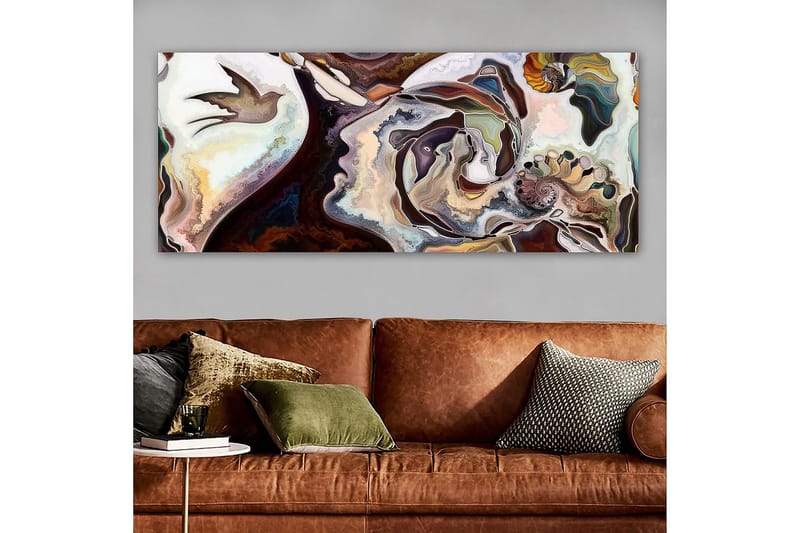 Canvastavla YTY Abstract & Fractals Flerfärgad - 120x50 cm - Inredning - Tavlor & posters - Canvastavla