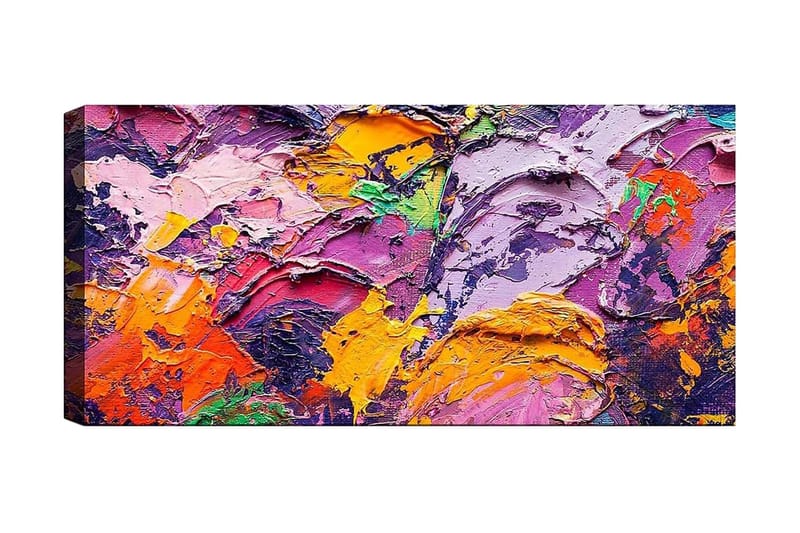 Canvastavla YTY Abstract & Fractals Flerfärgad - 120x50 cm - Inredning - Tavlor & posters - Canvastavla