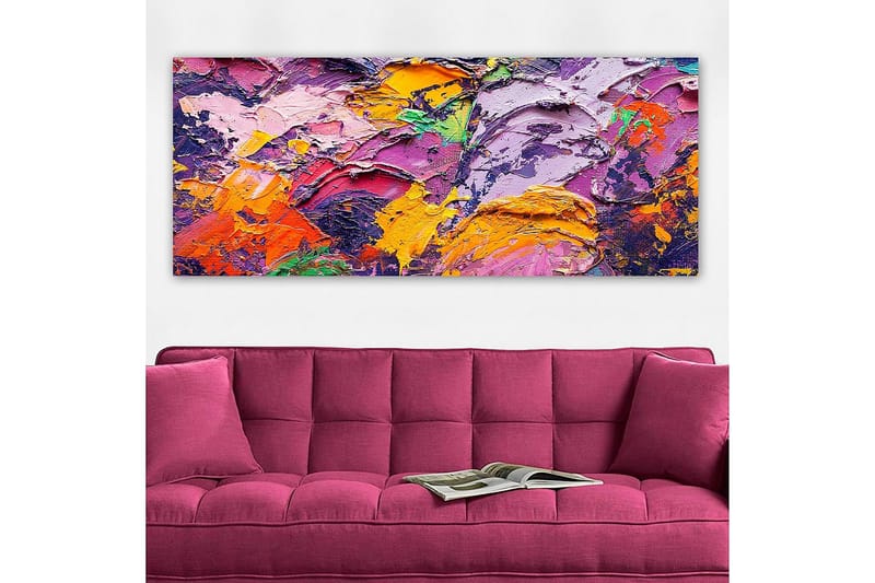 Canvastavla YTY Abstract & Fractals Flerfärgad - 120x50 cm - Inredning - Tavlor & posters - Canvastavla