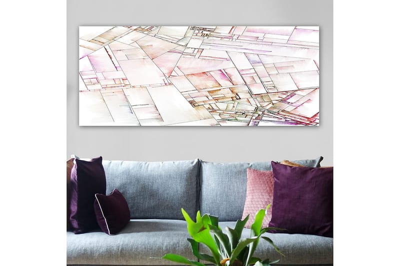 Canvastavla YTY Abstract & Fractals Flerfärgad - 120x50 cm - Inredning - Tavlor & posters - Canvastavla