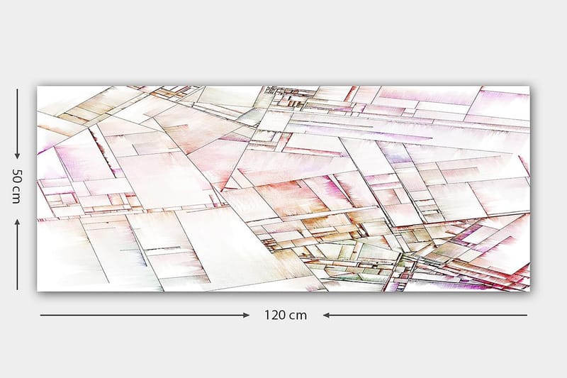 Canvastavla YTY Abstract & Fractals Flerfärgad - 120x50 cm - Inredning - Tavlor & posters - Canvastavla
